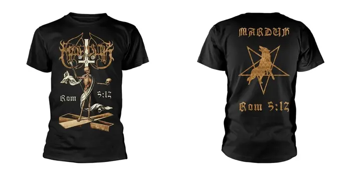 T-shirt Marduk Legion avec logo du groupe Black Metal et imprimé loup, 100% coton, unisexe, chemise 