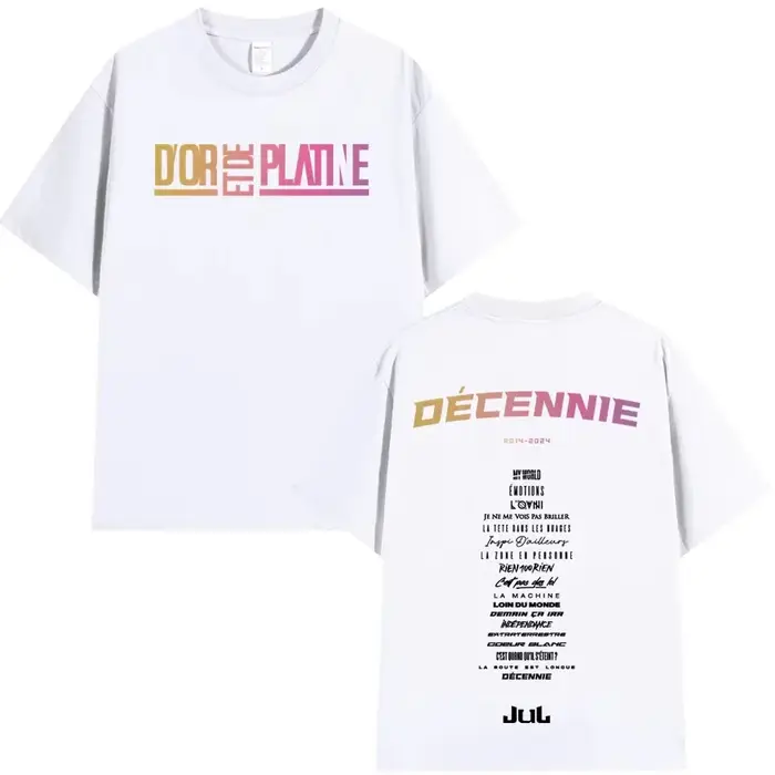 Rappeur Jul graphique T-shirt hommes femmes vêtements mode Hip Hop T-shirts décontracté haute qualité coton à manches