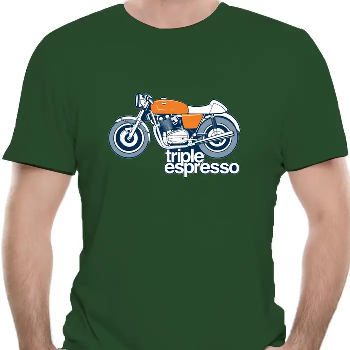 T-shirt personnalisé Triple Espresso Bike, Laverda Bike, Moto, Cafe Racer