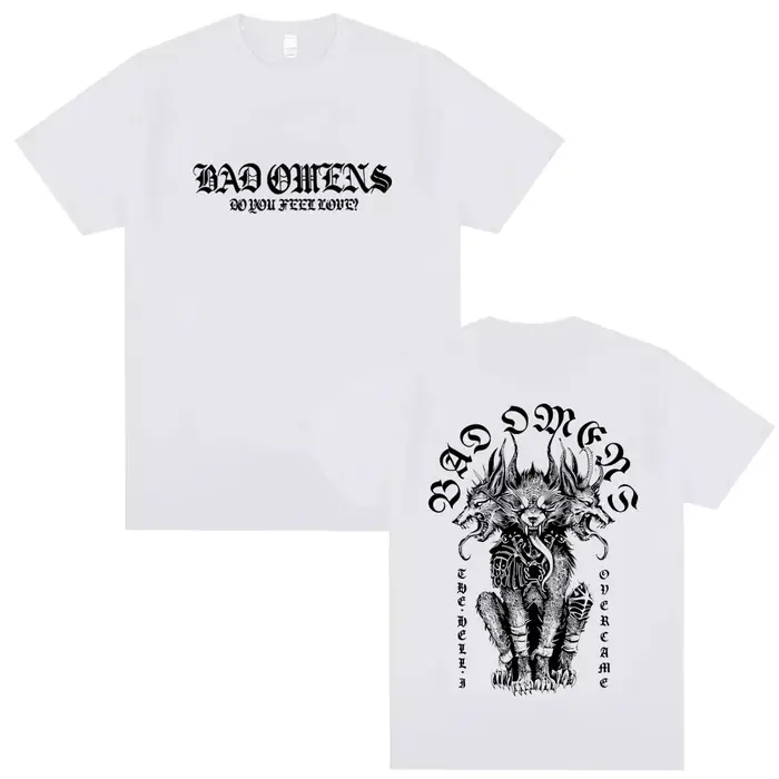 T-shirt Bad Omens Do You Feel Love Tour 2026 pour hommes et femmes