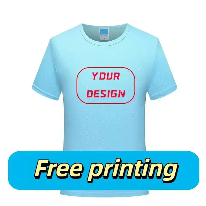 T-shirt respirant à col rond pour hommes et femmes