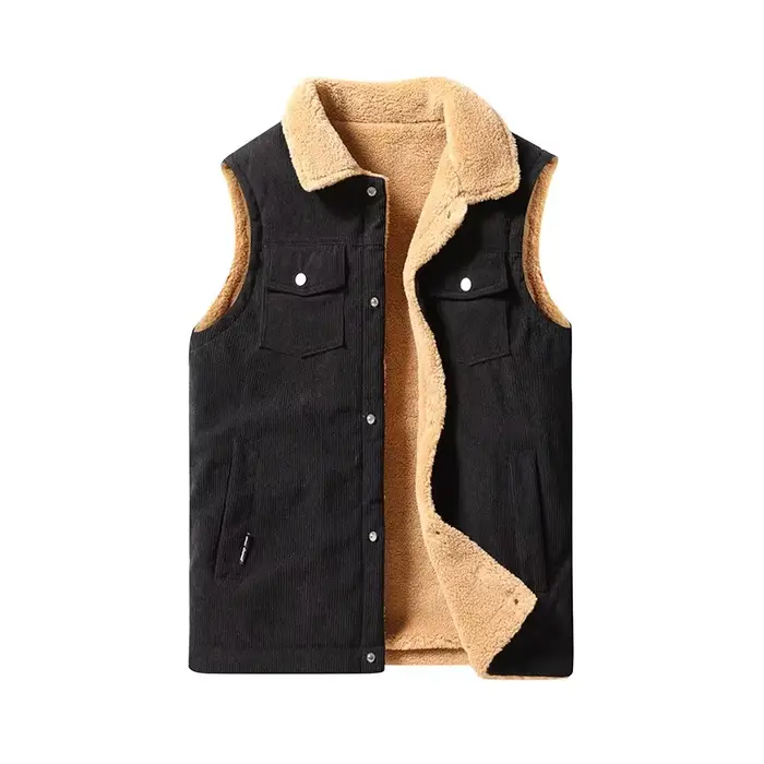 Gilet en velours côtelé pour hommes