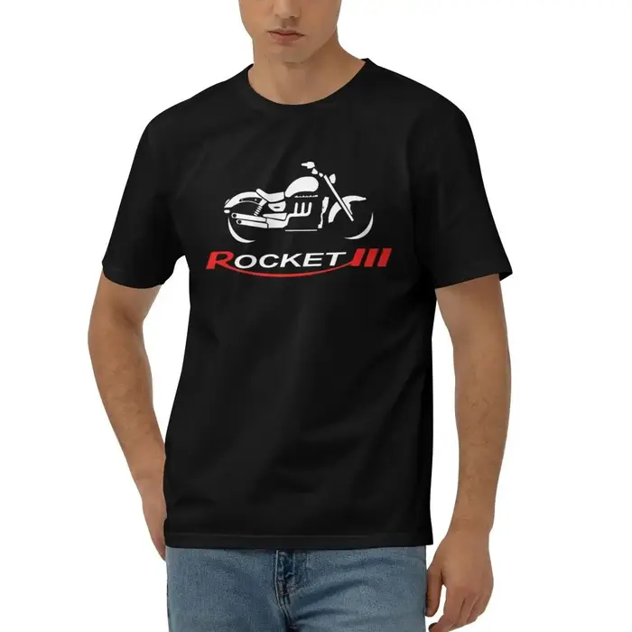 T-Shirt Triumph Rocket III 3 pour Homme, en Coton Imprimé, à la Mode, à Manches Courtes, Humoristiqu