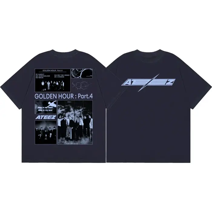 T-shirt Kpop Ateez Merch Album pour hommes et femmes