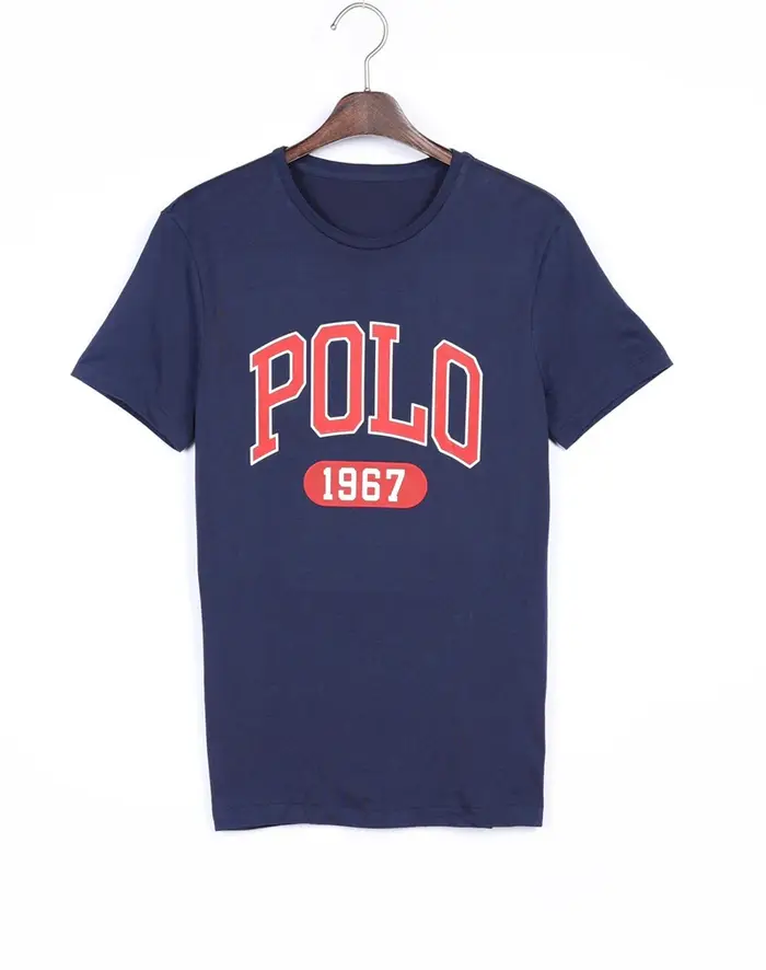 T-shirt Polo Homme Lettres – Nouvelle Collection Printemps-Été – Tendance Décontractée et Simple – Hauts Imprimés en Coton à Manches Courtes pour Hommes et Femmes