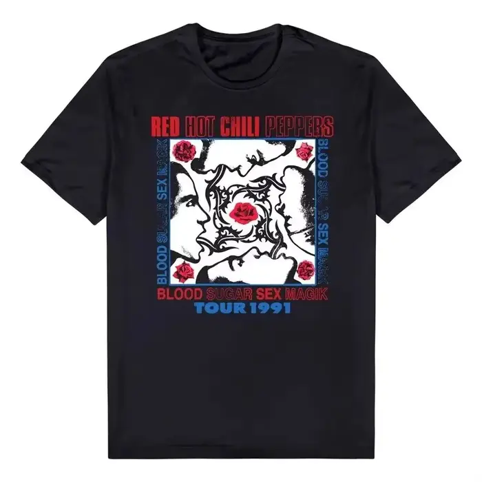 T-shirt Red Hot Chilli Peppers Blood Sugar 1991 Tour, pour Noël et anniversaire, Ins Y2k, 2026