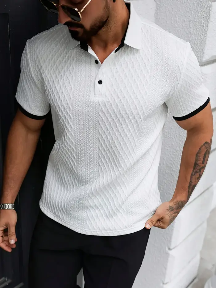 Polo homme d'été à manches courtes