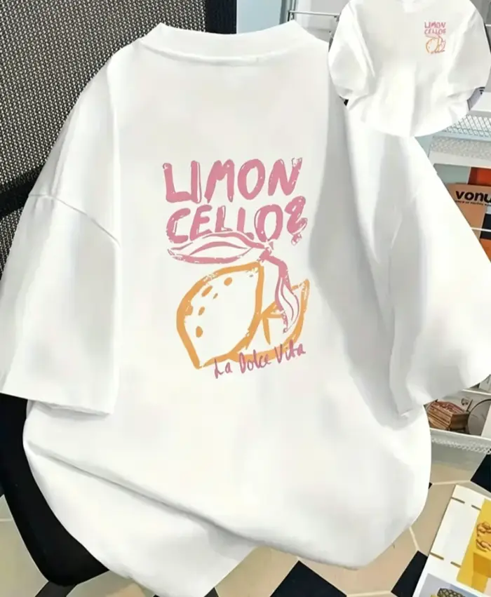 T-shirt imprimé citron Limoncello