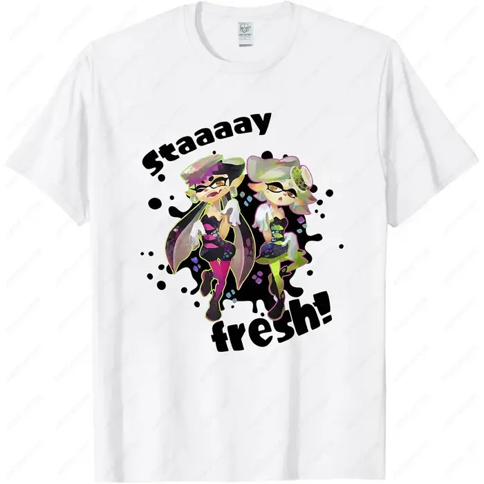 Splatoon Squid Sisters Stay Fresh T-shirt graphique été
