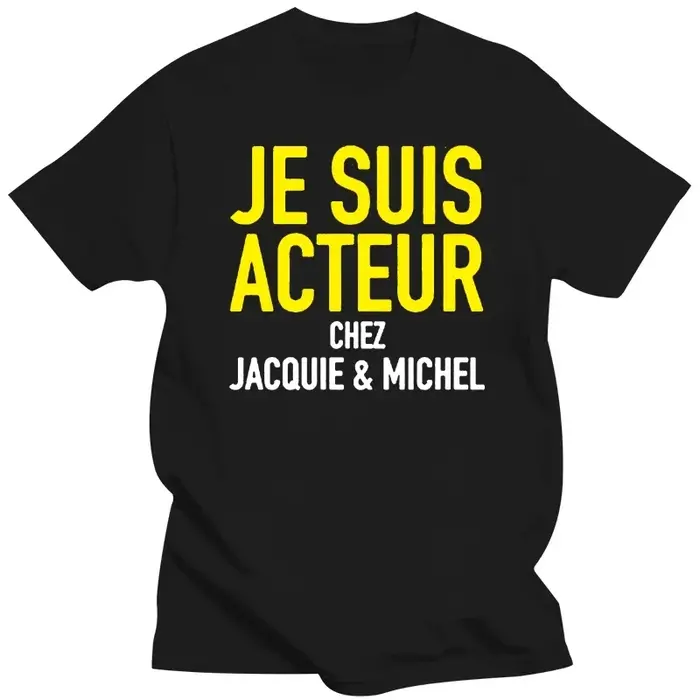 Tee-shirt Jacquie et Michel Acteur harajuku pour hommes