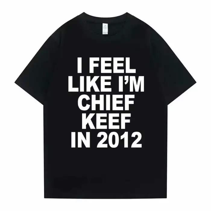 Femmes hommes j'aime je suis chef Keef en 2012 impression graphique t-shirt été