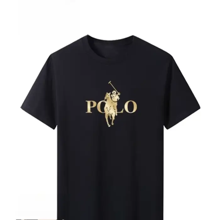 T-shirt imprimé à manches courtes pour homme, coupe ajustée, col rond, style décontracté, collection