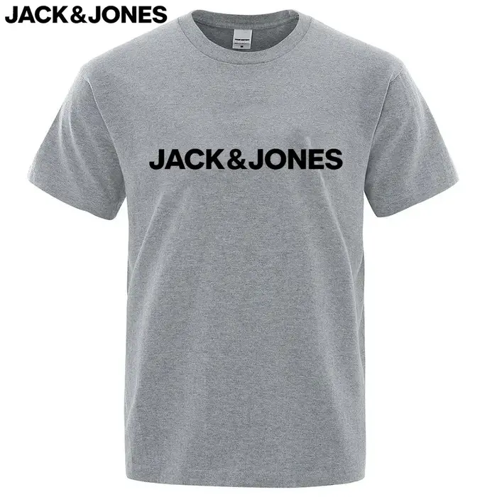 100% pur coton Jack Jones T-shirts d'été pour hommes et femmes
