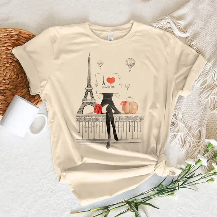 T-shirt Manga Japonais pour Femme, Vêtement Graphique, Comique, Paris