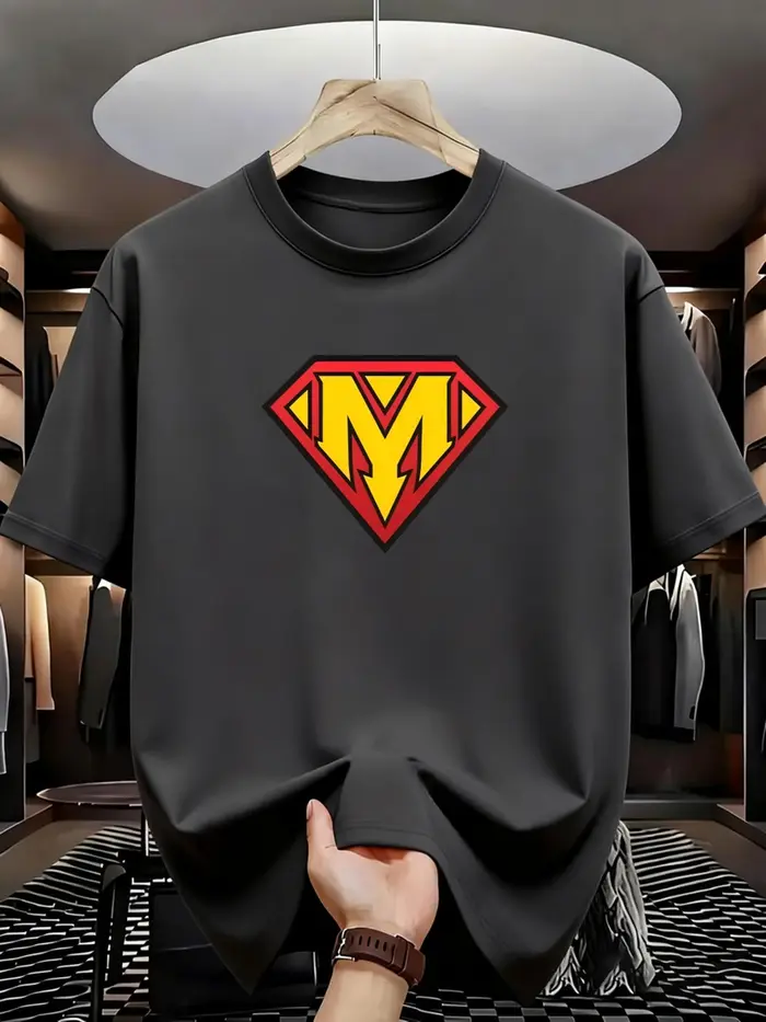 T-shirt imprimé pour homme - Style sportif décontracté