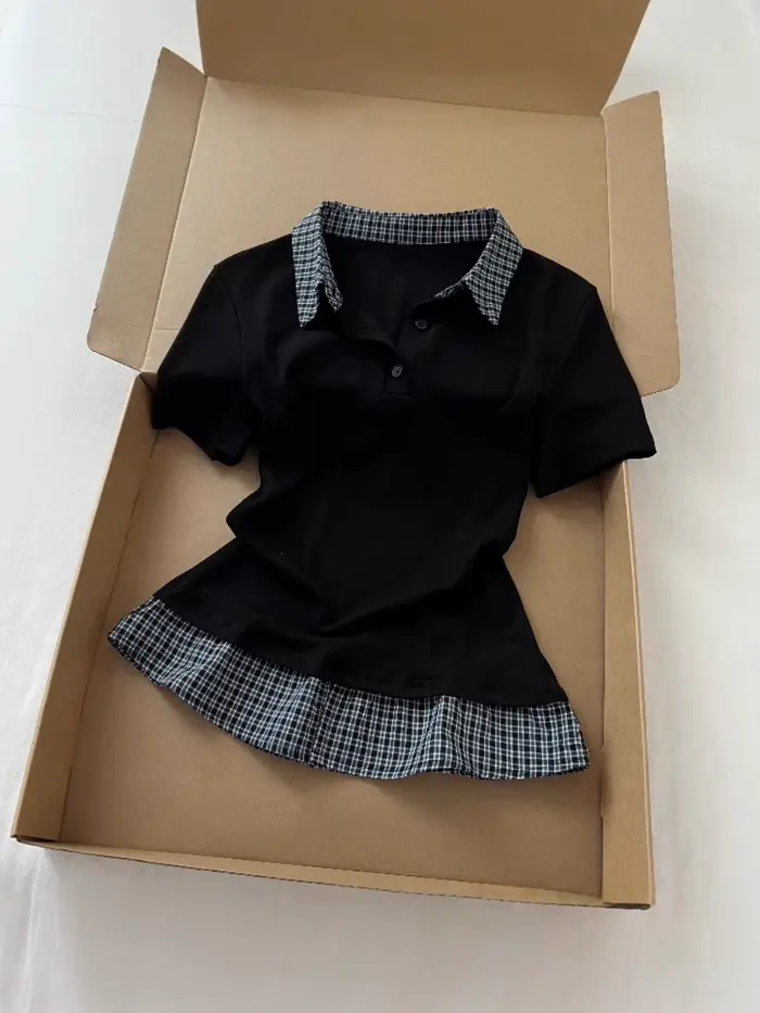 T-shirt vintage à col polo