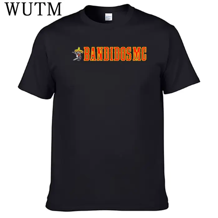 Bandidos Mc t-shirt 100% coton pour hommes, chemise