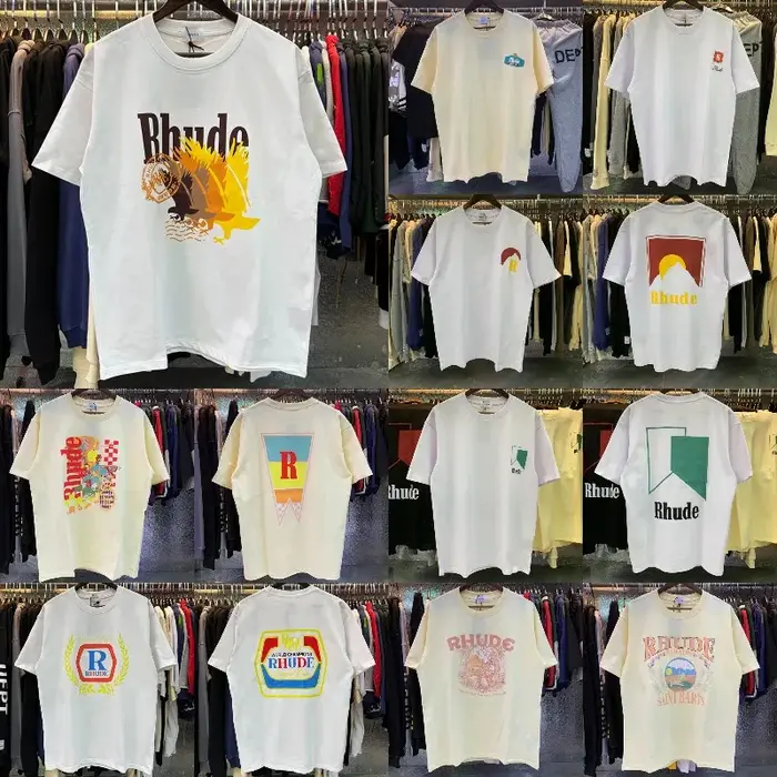T-shirt d'été à col rond en pur coton, ample et tendance, nouveau style adapté aux hommes et aux femmes, à la mode, polyvalent, de haute qualité