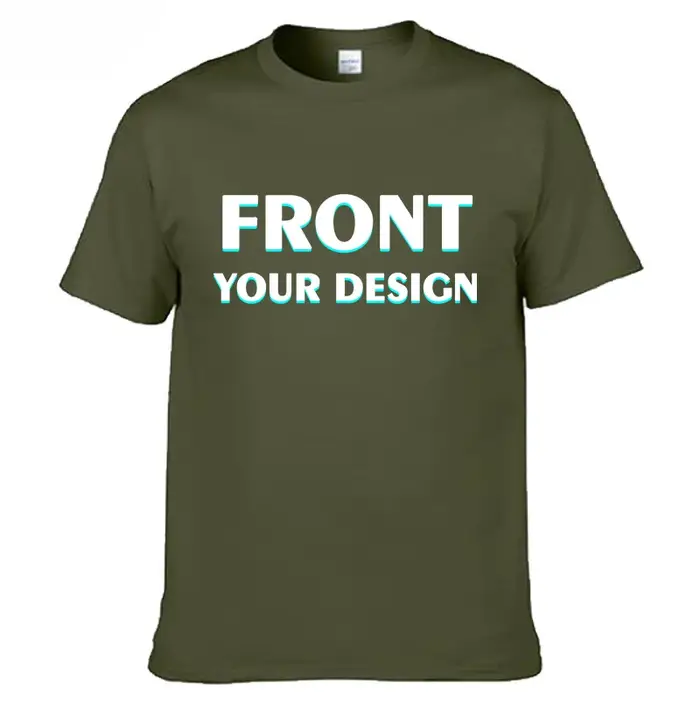 Personnalisé votre propre conception impression T-shirt coton hommes surdimensionné