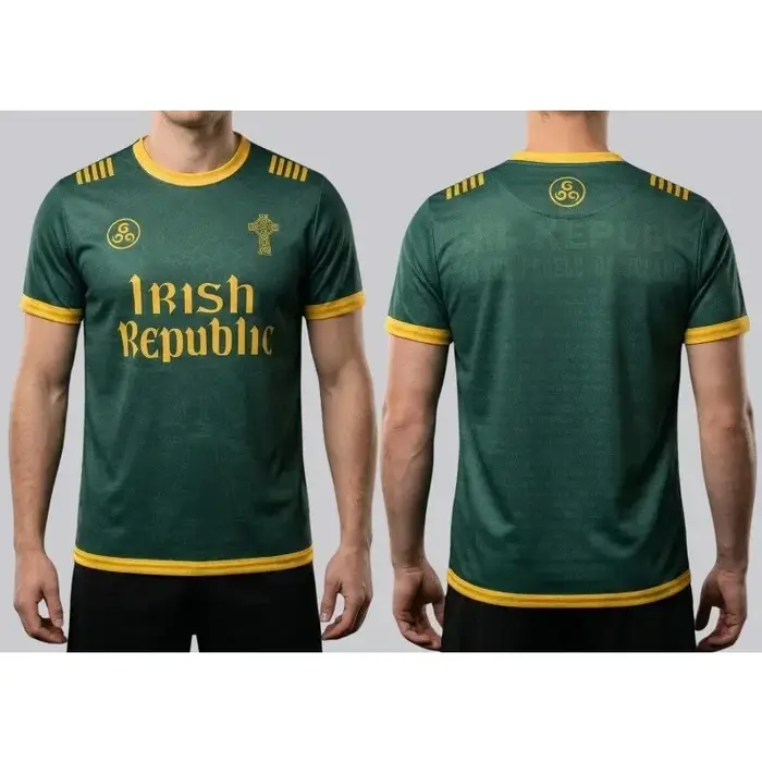 T-shirt Commémoratif Croix Celtique République Irlandaise pour Femme – Respirant, Décontracté, Stree
