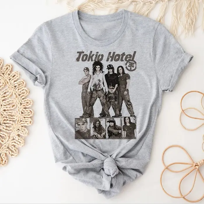 Tokio Hotel t-shirts femmes modèle japonais imprimé design t-shirts fille harajuku streetwear manga