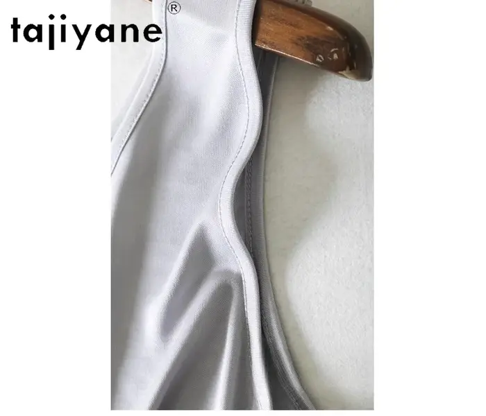 TAJIYANE 70% débardeurs en soie de mûrier pour femme élégant sans manches hauts d'été 2025 couleur unie gilet