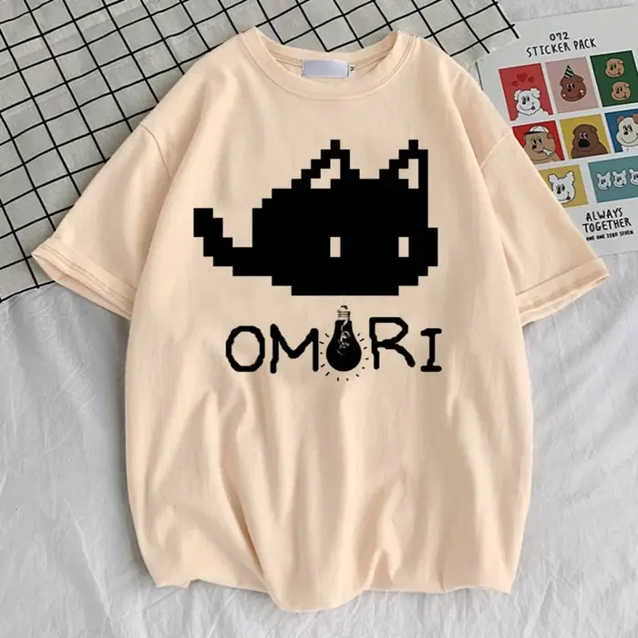 Omori t-shirt adolescent kawaii Pastel anime chemise respirante