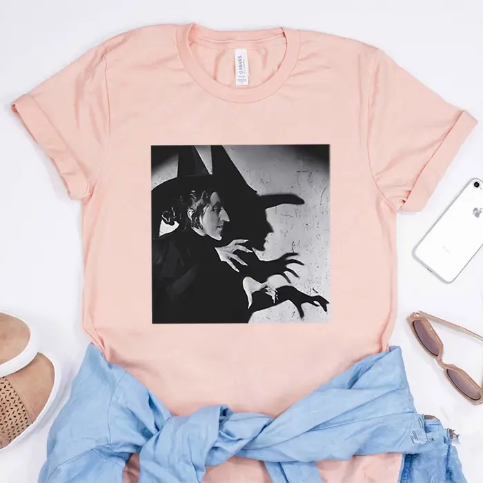 Mèche sorcière de l'ouest t-shirt Vintage assistant t-shirt horreur chemises Halloween t-shirt sorci