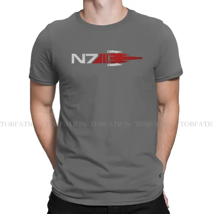 N7 Normandie essentiel effet de masse jeu hommes t-shirt coton graphique col rond
