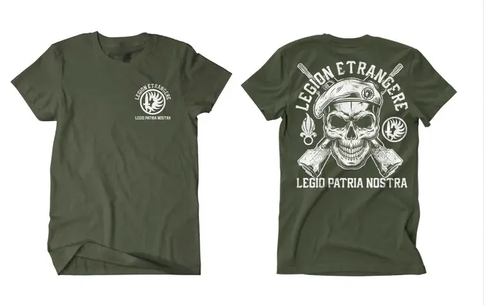 Legio Patria Nostra légion Etrangere crâne hommes T-Shirt