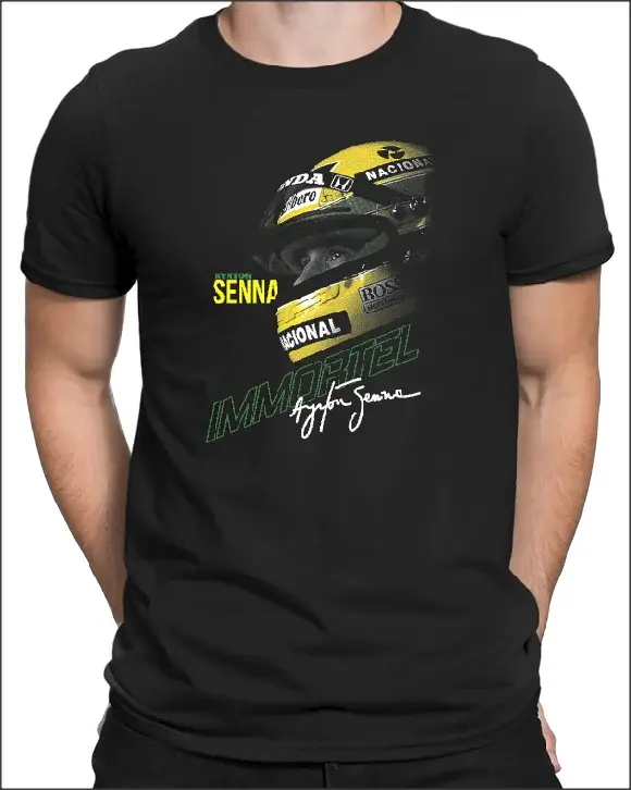 La légende Ayrton Senna chemise homme formule fans t-shirt