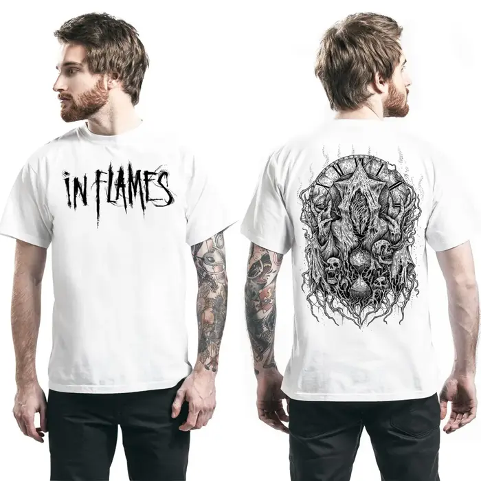 T-shirt en coton graphique Hot in Flames unisexe