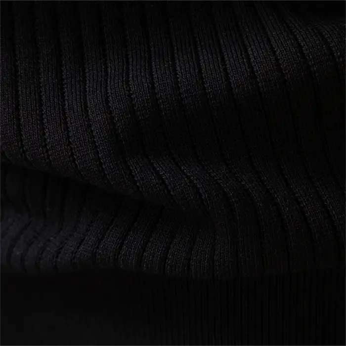 AIOPESON bouton patte Polo hommes côtelé rayure à manches longues coupe contemporaine minimaliste automne hiver Premium haut d'affaires