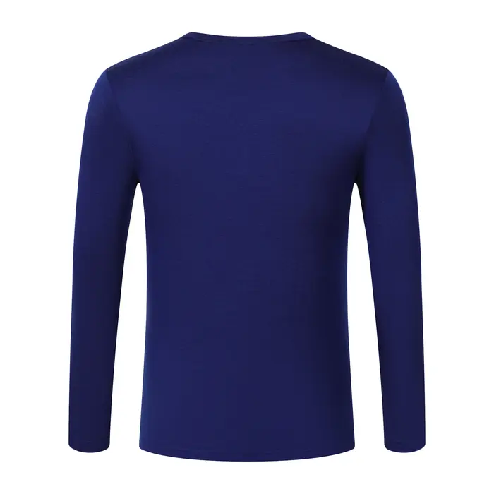 T-shirt thermique à manches longues 100 % laine mérinos pour homme