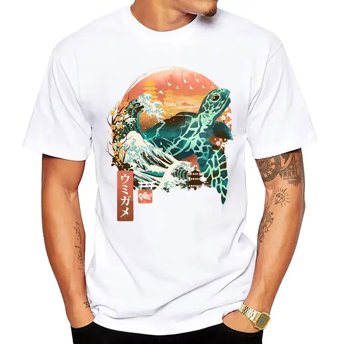 T-shirt hippocampe Kame Landscape pour hommes