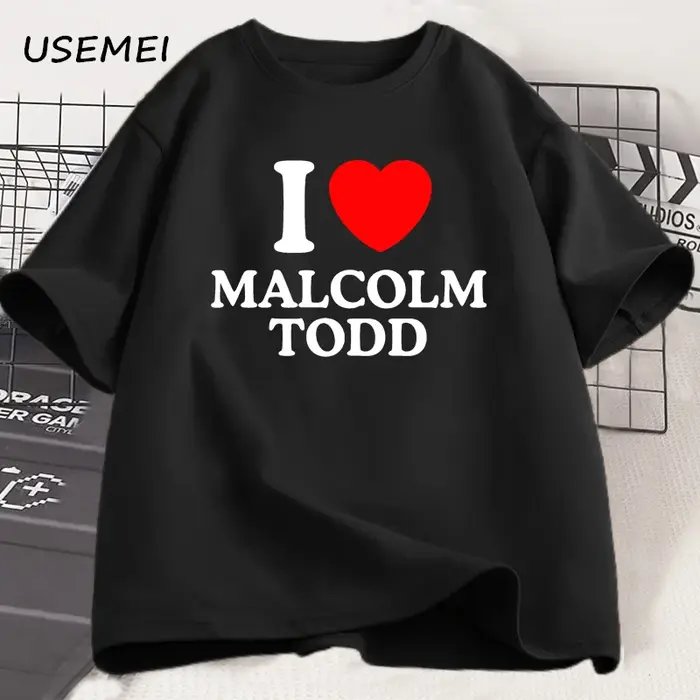 T-shirt unisexe I Love Malcolm Todd