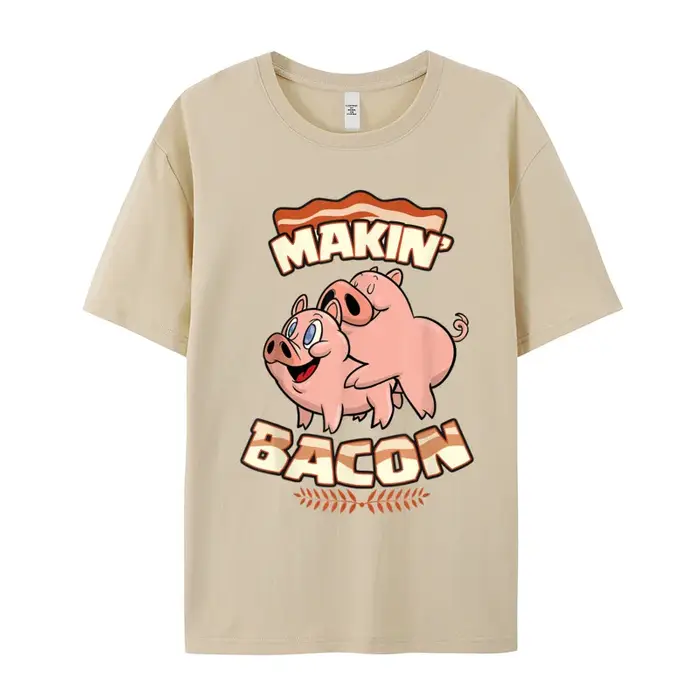 Makin Bcopropriété-T-shirt à manches courtes et col rond en pur coton