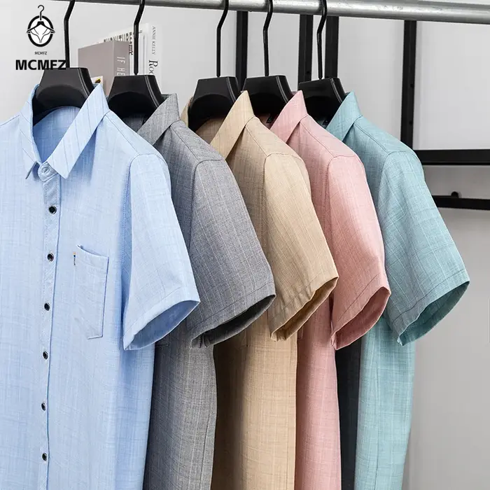 Chemise d'été à manches courtes pour hommes