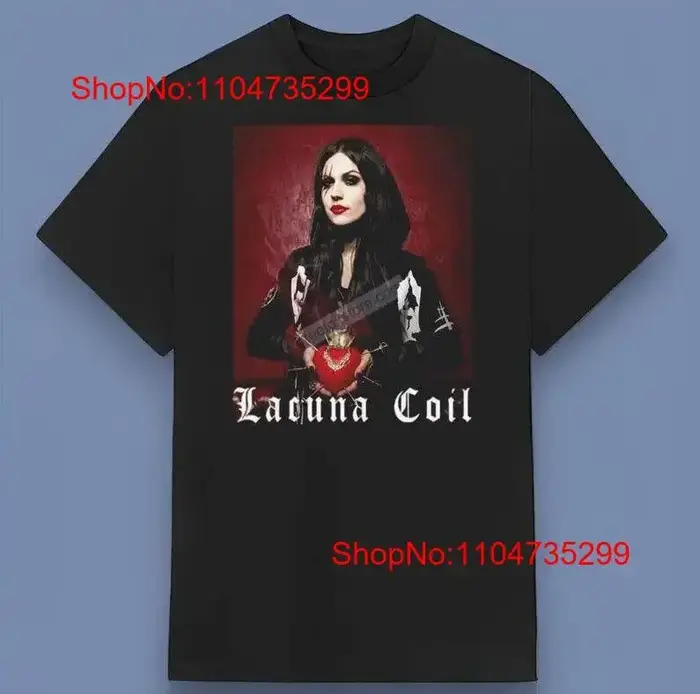 Cristina Scabbia Lacuna Coil Band T Shirt Parfait pour les amis Famille S 4XL vintage Lavé vêtements de créateurs Polyvalent Respirant