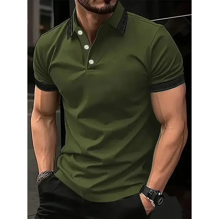 Nouveaux polos pour hommes pour l'été 2026 : motif rayé 3D décontracté