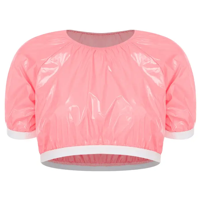 Haut de bain résistant à l'eau pour femme, T-shirt d'entraînement athlétique à manches courtes, pull