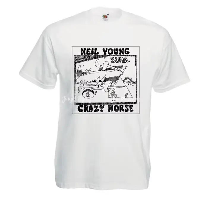 Neil Young Crazy Horse Zuma T-shirt pur coton respirant et confortable