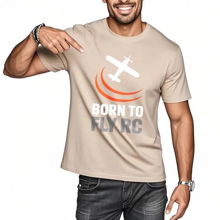 Mode été pour son t-shirt Born To Fly Rc avion Logo à manches courtes entraînement col rond