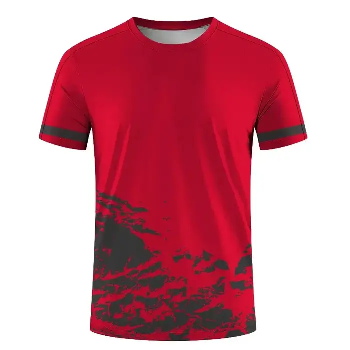 Mode Simple sport T-shirts pour hommes été en plein air à manches courtes 3D imprimé T-shirts décontracté en vrac course Fitness T-shirts hauts
