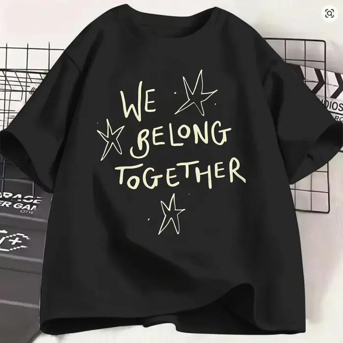 T-shirt surdimensionné d'été Harrys Styles We Belong Together, T-shirts Hipster 100% coton pour homm