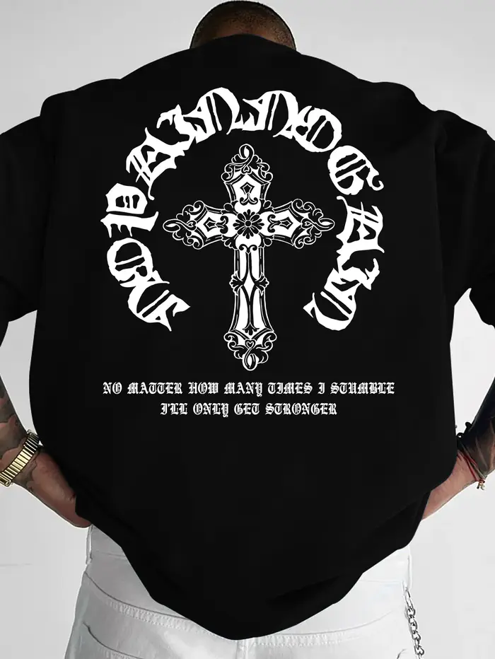 T-shirt gothique streetwear pour homme