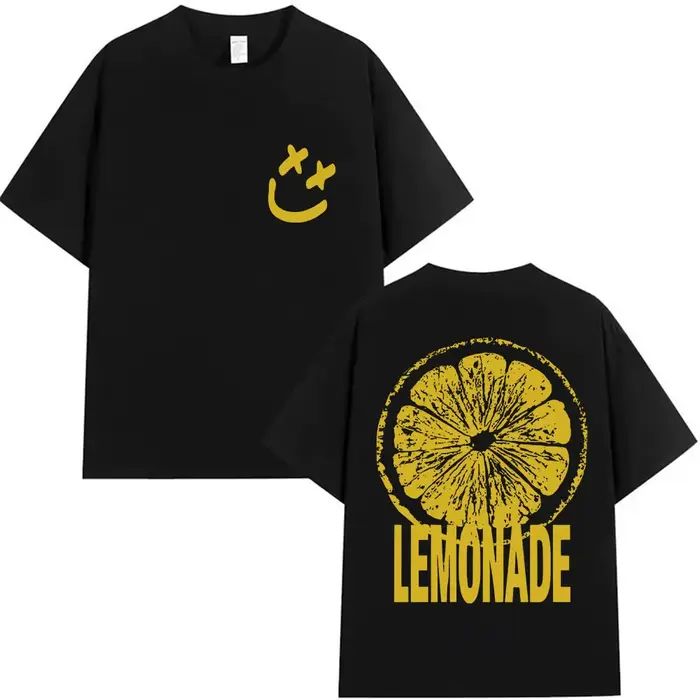 Louis Tomlinson limonade Tour 2025 impression T-shirt hommes femmes Harajuku mode Vintage T-shirts décontracté coton à