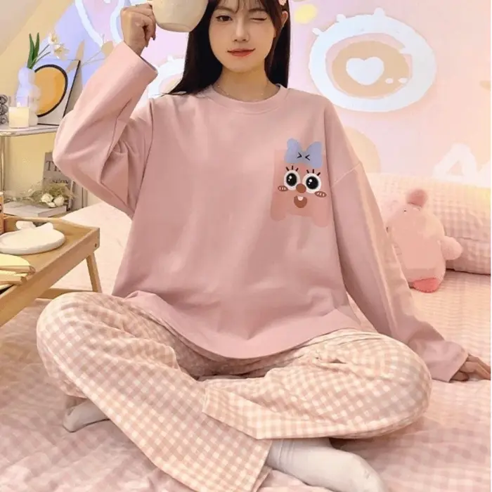 Pyjama deux pièces à manches longues pour femmes