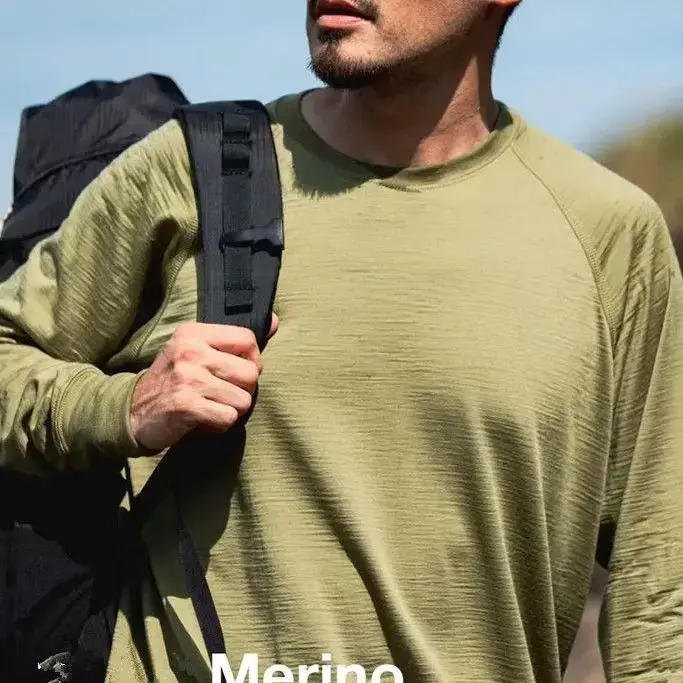 T-shirt de randonnée pour homme en laine mérinos