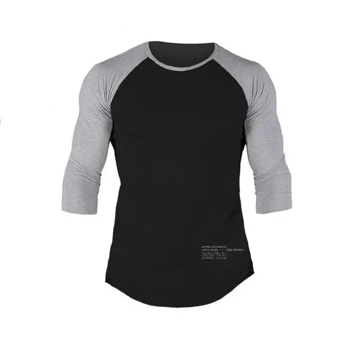 T-shirt à manches 3/4 en coton pour homme
